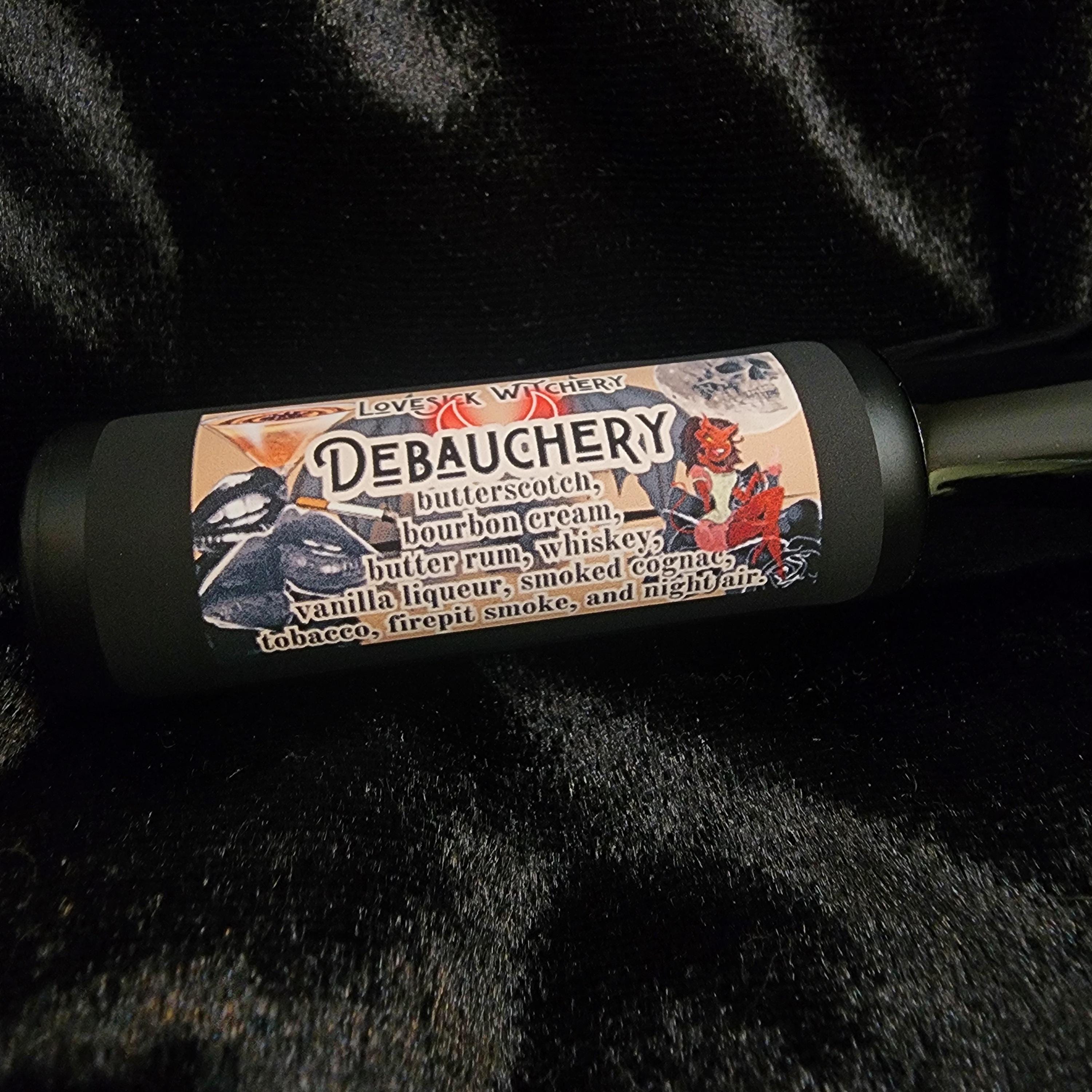 Debauchery Perfume - butterscotch, bourbon cream, and firepit smoke