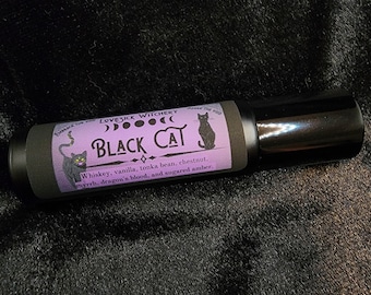 Black Cat Perfume - sugared amber, dragon's blood, and whiskey