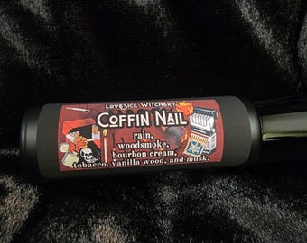 Coffin Nail Perfume - rain, woodsmoke, and tobacco