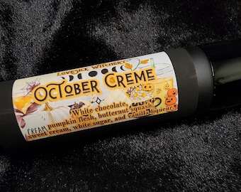 October Crème Perfume - white chocolate, vanilla liqueur, and pumpkin flesh