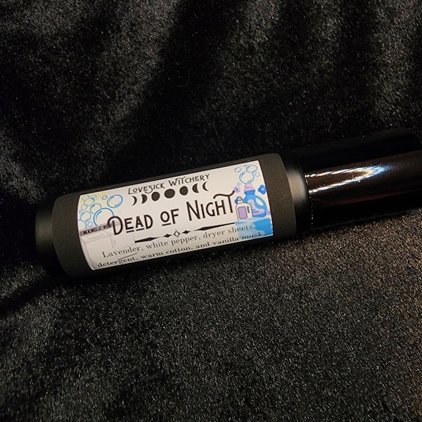 Dead of Night Perfume - warm laundry, dryer sheets, and vanilla musk