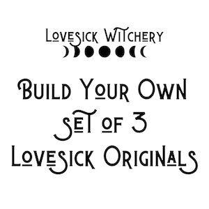 Set of 3 Lovesick Originals - you choose scents - your choice of perfume oil, body mist, or parfum