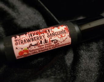 Strawberry Sanguine Perfume - strawberry cake, buttercream, and spun sugar