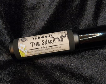 The Snake Perfume - black narcissus, toffee, and black musk