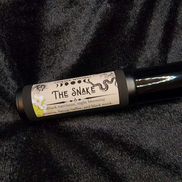 The Snake Perfume - black narcissus, toffee, and black musk