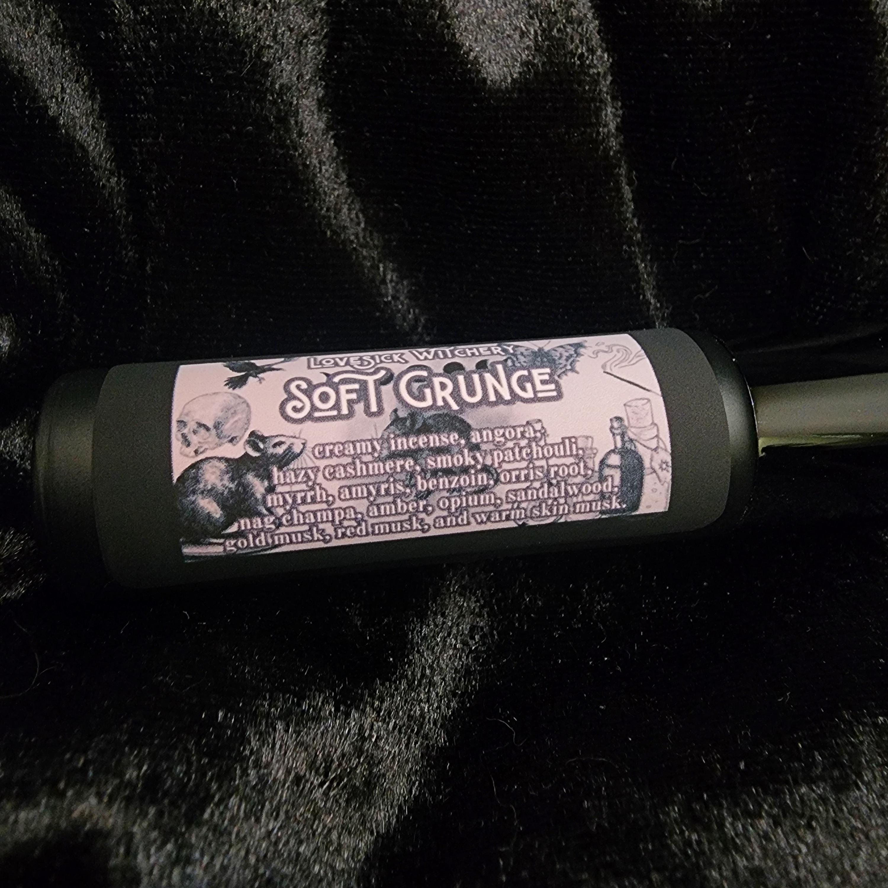 Soft Grunge Perfume - creamy incense, cashmere sweater, and musk