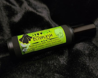 Ectoplasm Perfume - neon lime, electrical smoke, sticky black oud, and varnished rosewood