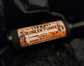 Drunken Pumpkin Perfume - spiced pumpkin, glowing amber, and booze