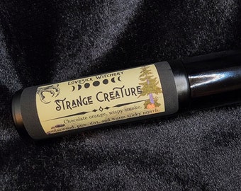 Strange Creature Perfume - chocolate oranges, pine trees, and sticky myrrh