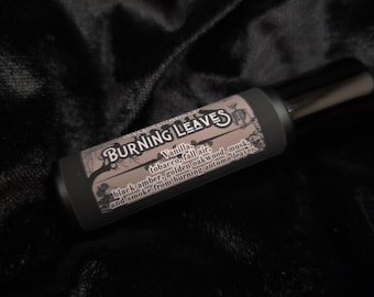 Burning Leaves Perfume - burning autumn leaves, vanilla tobacco, and black amber