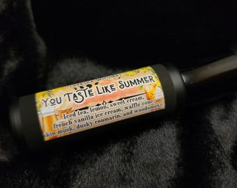 You Taste Like Summer Perfume - iced tea, french vanilla ice cream, and woodsmoke