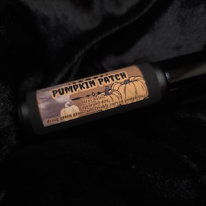 Kürbis Aufnäher Parfum - Heuballen, Gras und geschnitzter Kürbis Aufnäher