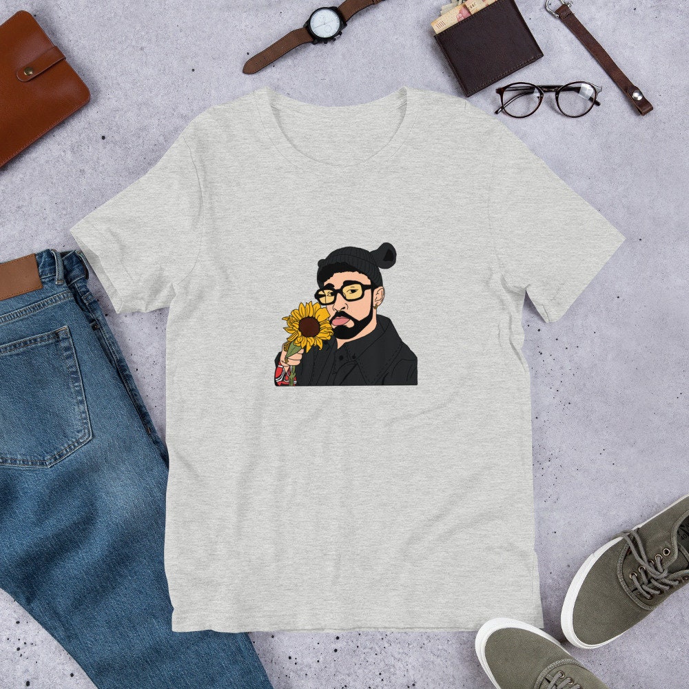 SonnenblumenBad Hase inspiriertes Shirt Bad Bunny Etsy