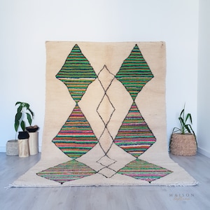 Soft Moroccan Rug, Beni Ourain Rug, Berber Area Rug, 6x10 FT