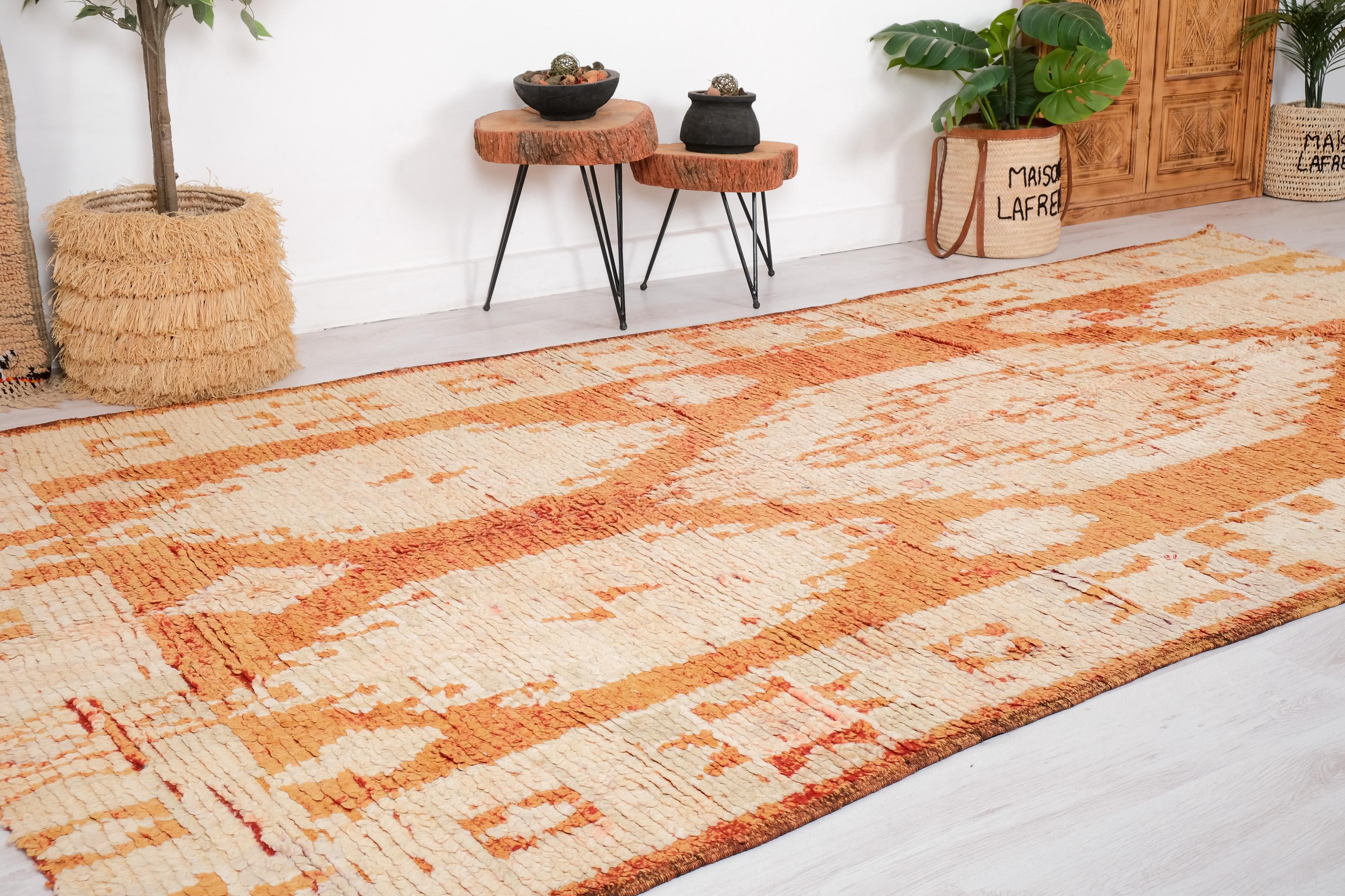 ヴィンテージモロッコラグ、素晴らしいブージャードラグ、6 x 12