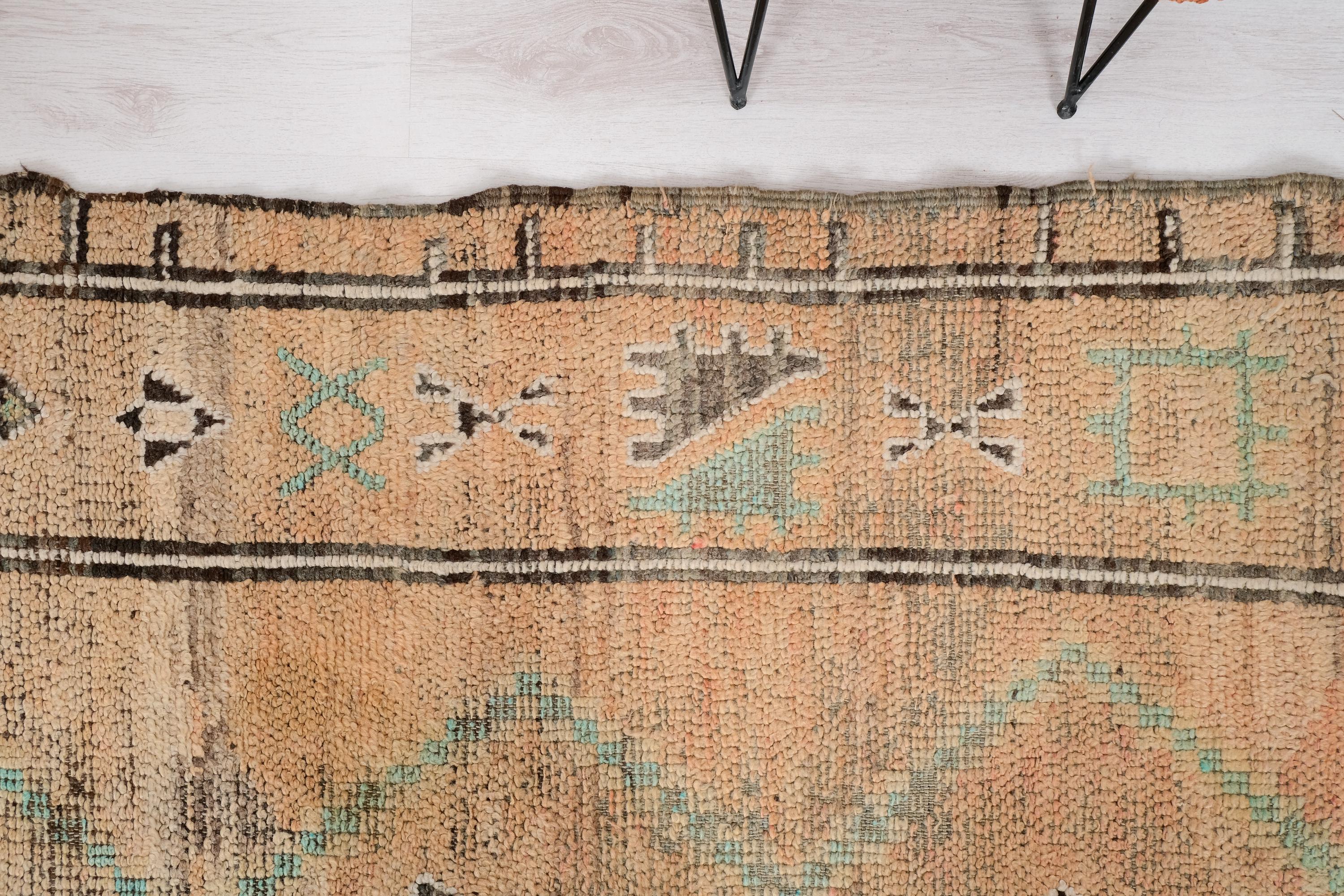 ヴィンテージモロッコラグ、ピンクベニ・ムギルドラグ、6 x 8フィート