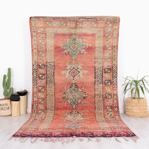 Vintage Boujaad Teppich, Authentisch Marokkanischer Teppich, 150x300
