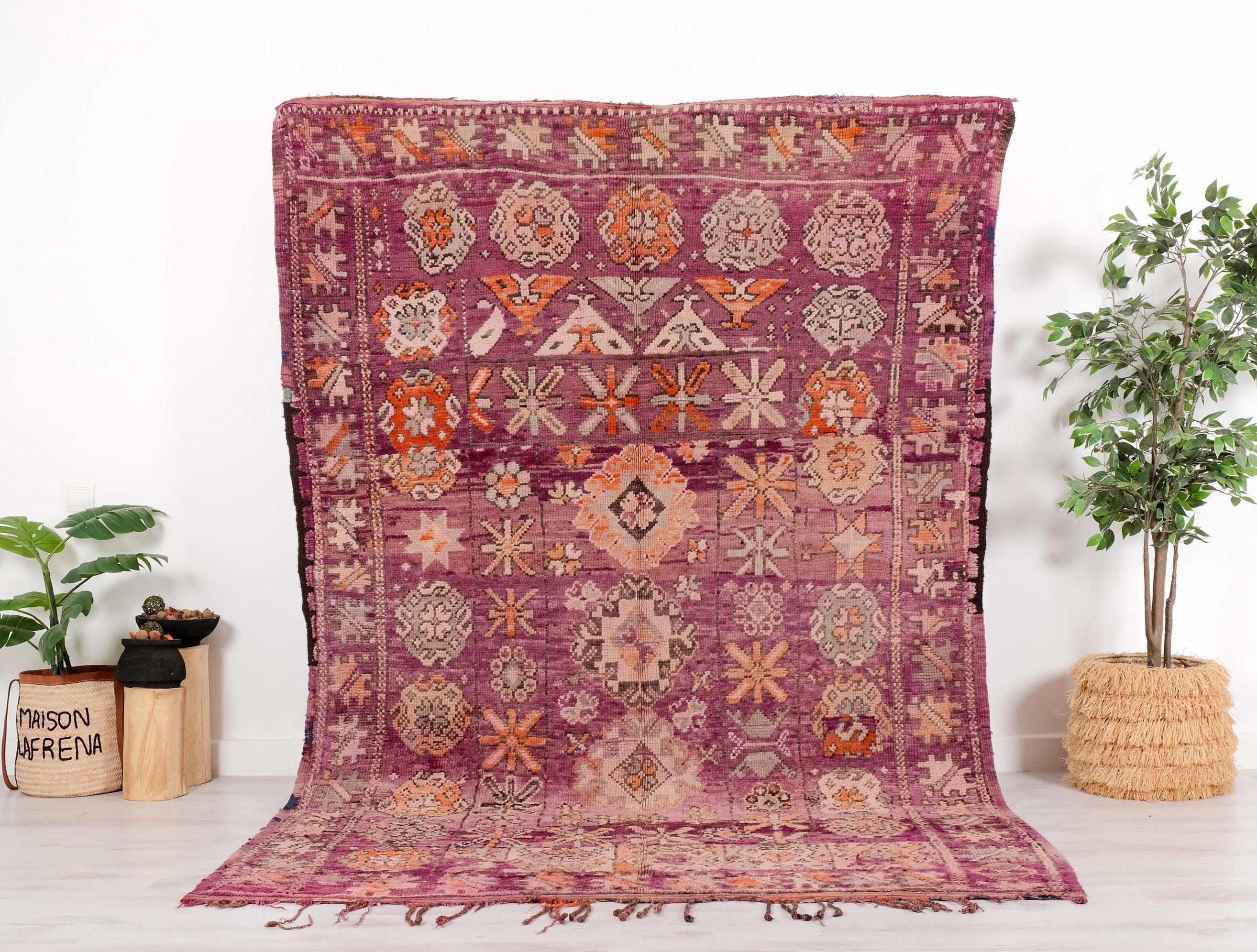 ぶっ飛びSALE】モロッコラグ ヴィンテージ ブジャドラグ 超希少 ぶっ