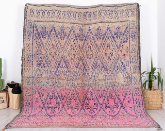 Vintage Beni Mguild Rug, Authentic Moroccan Rug, 7.2 FT x 8.9 FT