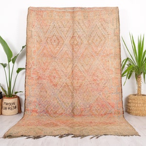 Vintage Beni Mguild Rug, Authentic Moroccan Rug, 6x10 FT