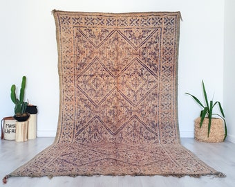 Vintage Rosa Beni Mguild Teppich, Authentischer marokkanischer Teppich, Vintage Teppich, 18x30m