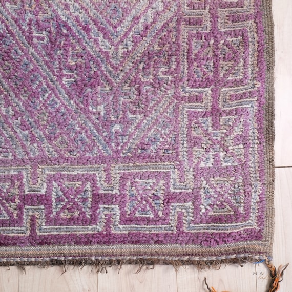 モロッコラグヴィンテージパープル