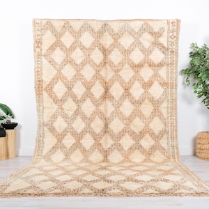 Vintage Beni Ourain Rug, Authentic Moroccan Rug, 6x11 FT