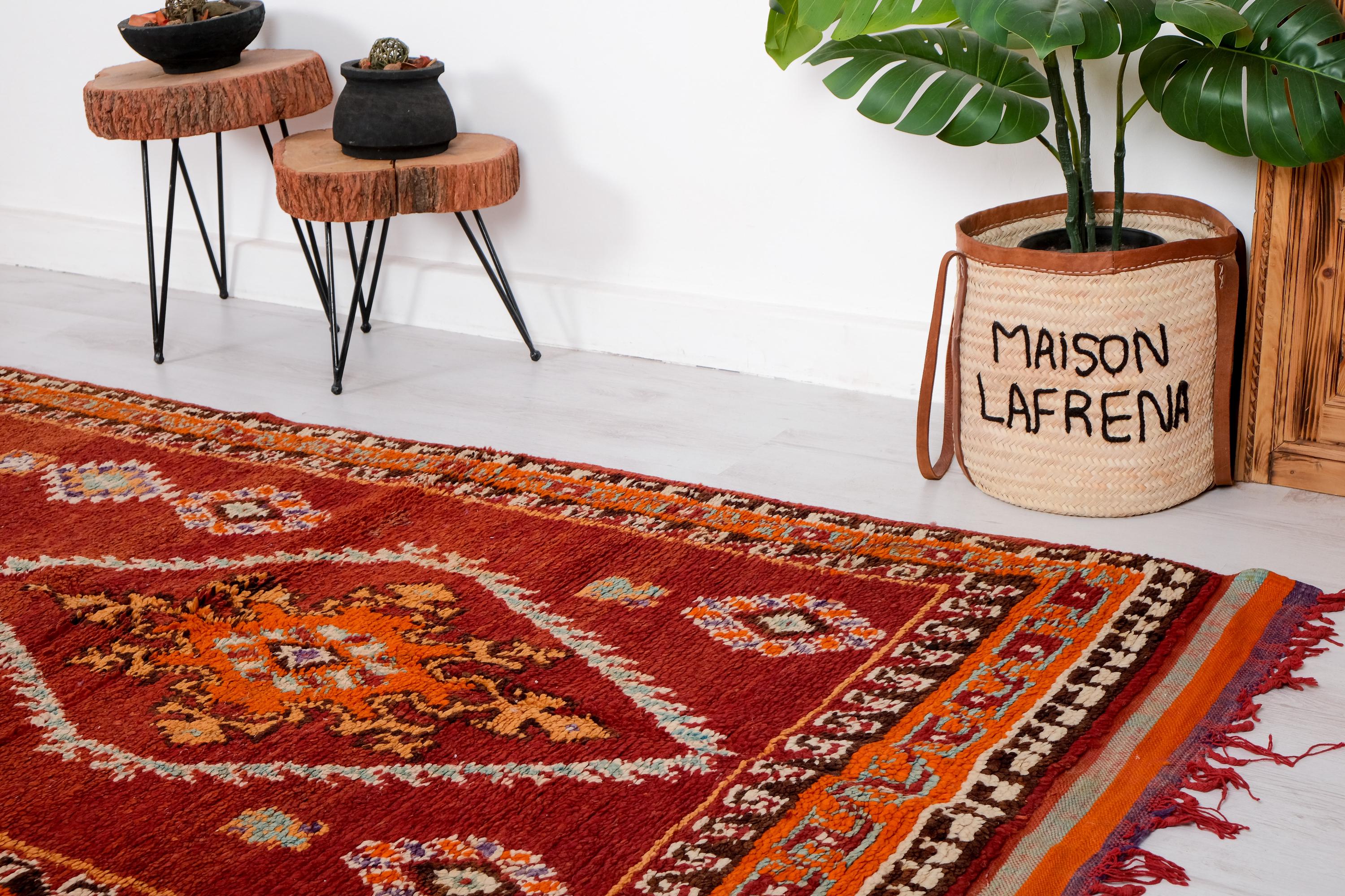 ヴィンテージ　ブジャドラグ Vintage Moroccan Rug（Boujad Rug） - MID-Century MODERN