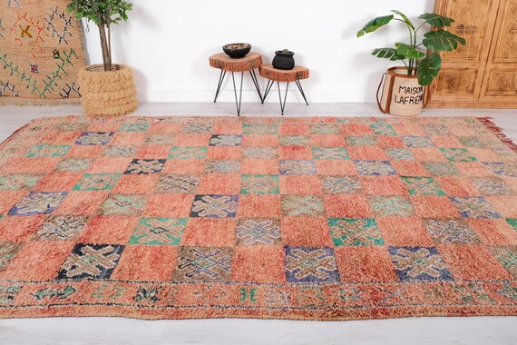 ヴィンテージ　ブジャドラグ Vintage boujad Rug – Zarabiya