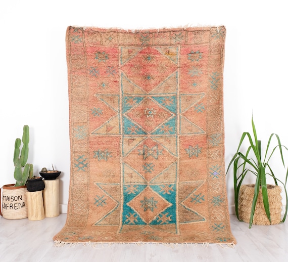 ぶっ飛びSALE】モロッコラグ ヴィンテージ ブジャドラグ 超希少 ぶっ