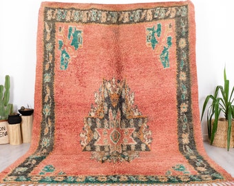 Vintage Marokkanischer Teppich, Fabelhafter Boujaad Teppich, 20,5x10 ft