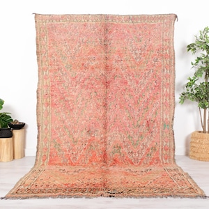 Vintage Beni Mguild Rug, Authentic Moroccan Rug, 6x10 FT