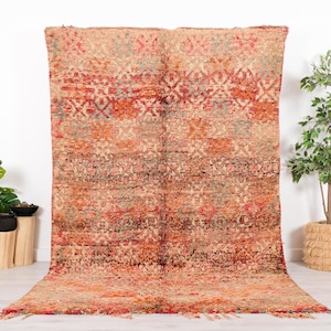 Authentischer Boujaad Teppich, Vintage Teppich, 150x300