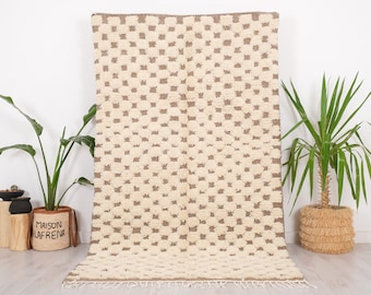 Geruit Marokkaans tapijt, Berber Checker Rug 5x8 FT