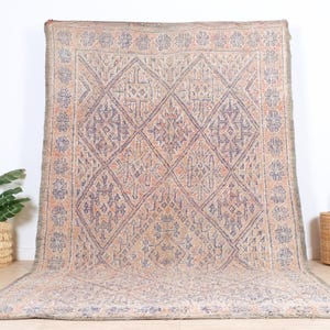 Authentic Beni Mguild Rug, Vintage Moroccan Rug, 7x11 FT