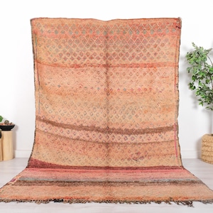 Vintage Beni Mguild Rug, Authentic Moroccan Rug, 6x10 FT
