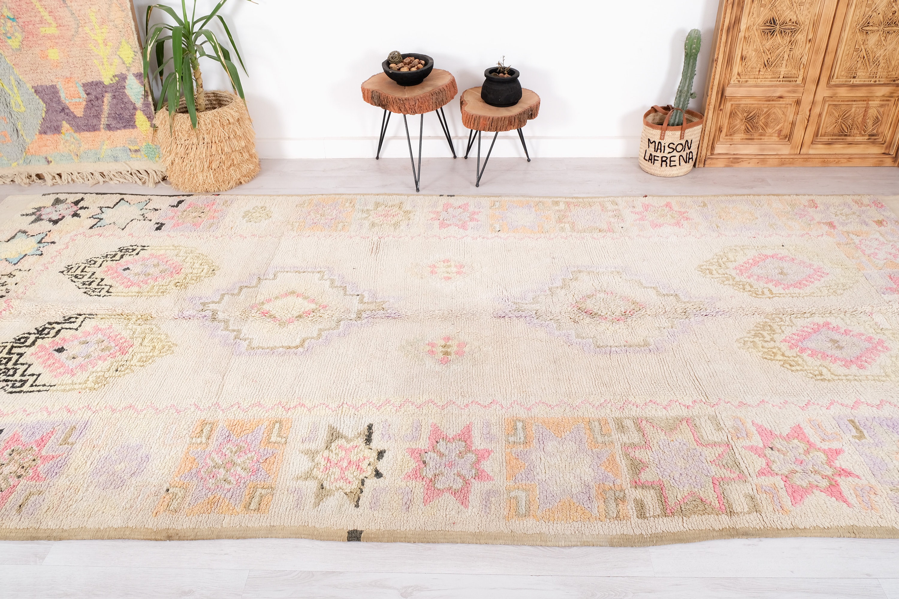 モロッコ製ヴィンテージラグ Vintage】モロッコ・ヴィンテージラグ L-4 