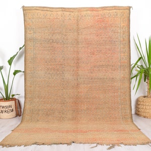 Vintage Beni Mguild Rug, Authentic Moroccan Rug, 6x10 FT