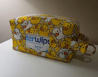 Bolsa de pañales hecha a mano / Doble cremallera / Bolsa acolchada para bebé / Regalo para mamá primeriza / Abertura lateral para toallitas. ENVÍO GRATIS A IRLANDA