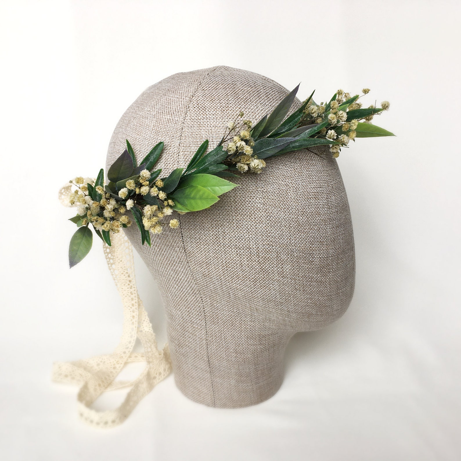 Green Leaf Headband Green Leaf Bridal Crown Olivia Flower Etsy