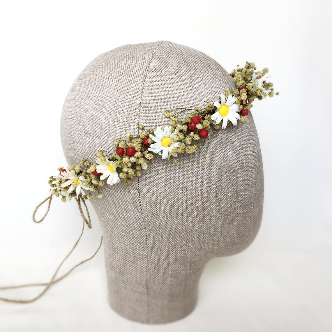 Daisy flower crown wildflower crown White daisy flower Etsy