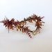 Elf flower crown, Gold and burgundy flower elven crown, Fairy flower crown, Elven fairy flower headpiece, Burgundy bridal elven crown, 