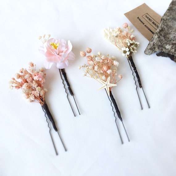 4 Pezzi Fermaglio Per Capelli A Forma Di Rosa, Spilla Da Sposa A Forma Di Rosa Fermagli Floreali Da Sposa Accessori Per Capelli Da Donna Per F~p114579011