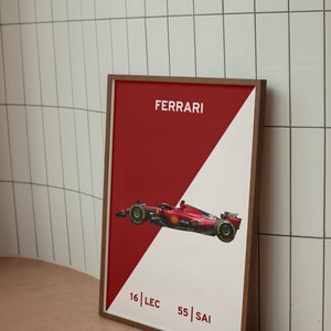 Ferrari F1 Poster - INSTANT DOWNLOAD