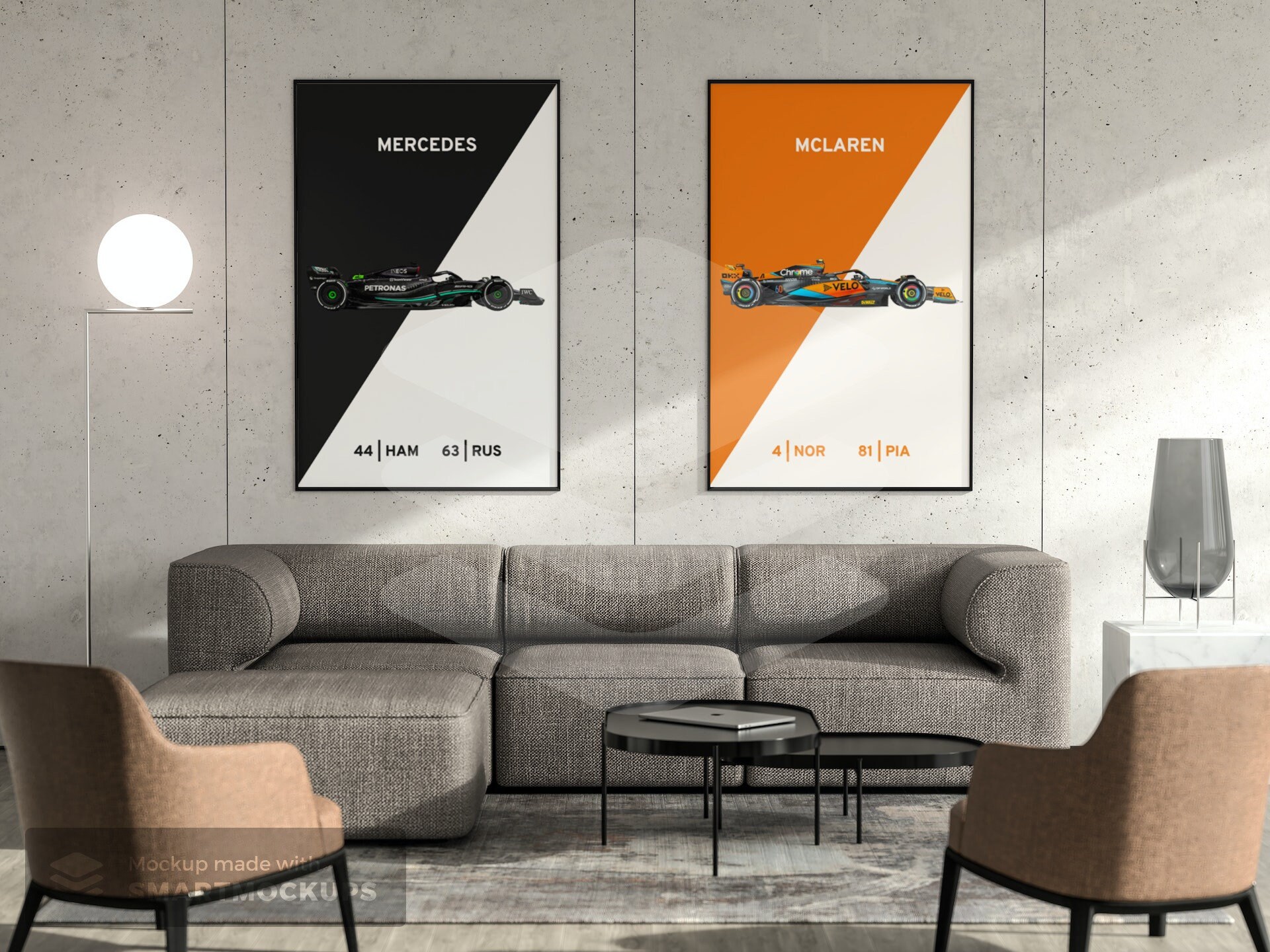Affiche Loctite – McLaren Mercedes MP4/12 – Formule 1 1997 – Auto