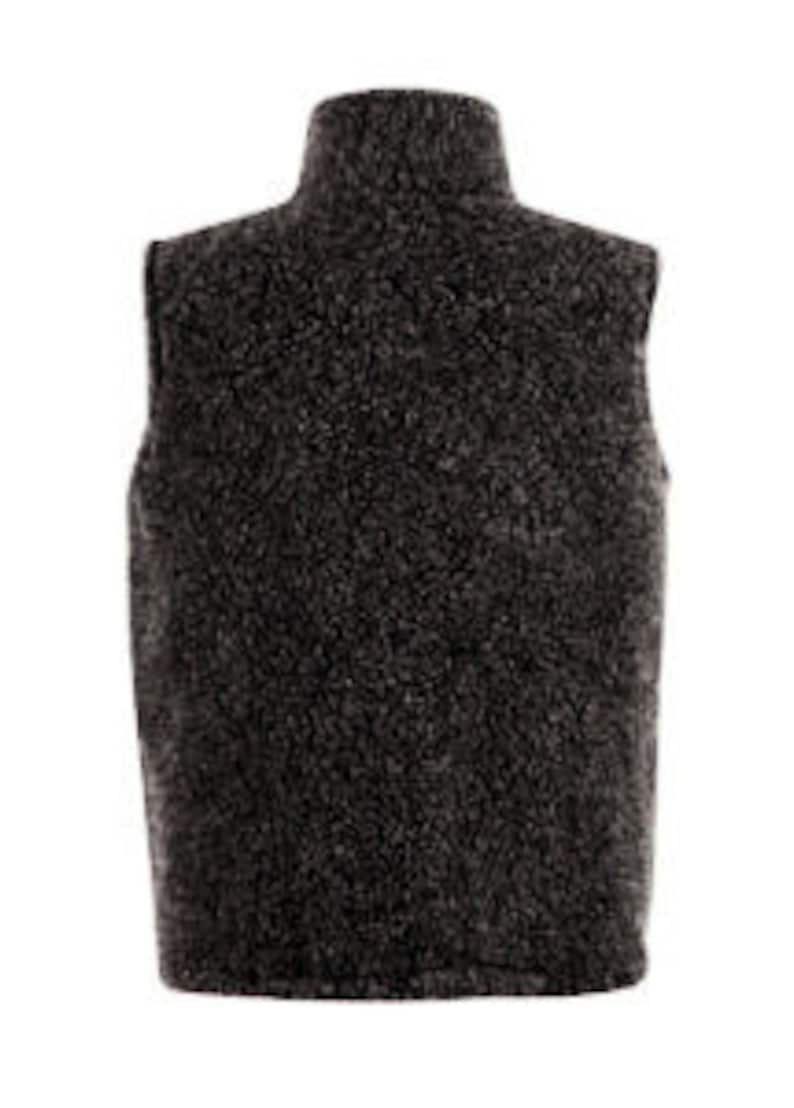 Body warmer 100% sheep wool anthracite color size S XXXL image 2