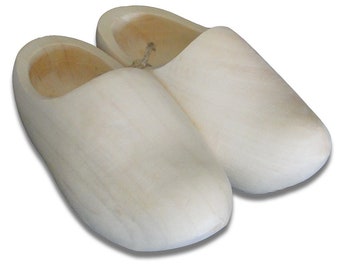 real Dutch clogs sanded, not painted. in all sizes.