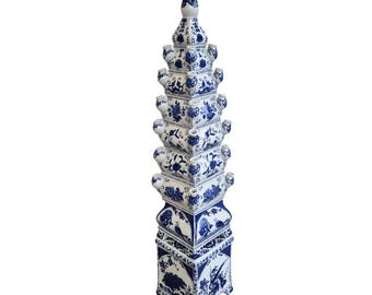 Elegance in Bloom: Five-Layer Tulip Pyramid Vase 110cm