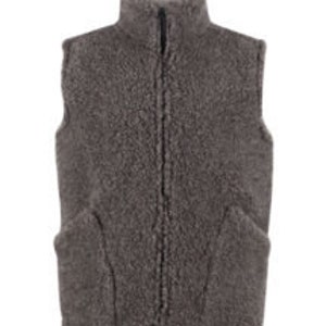 Body warmer 100% sheep wool graphite color - size S - XL