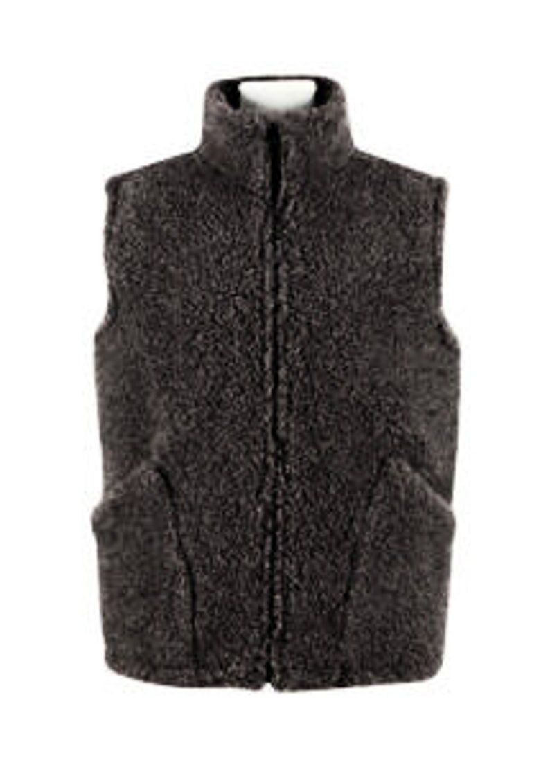 Body warmer 100% sheep wool anthracite color size S XXXL image 1
